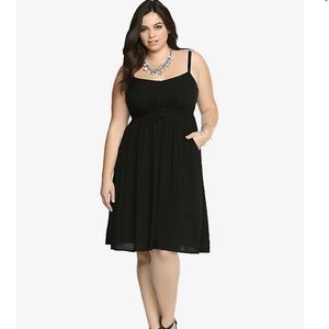 Torrid Drawstring Henley Tank Dress
